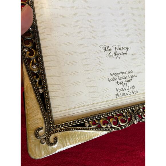 Sheffield Home metal enamel picture frame Victorian style ornate vintage 8x10 - Picture 2 of 6